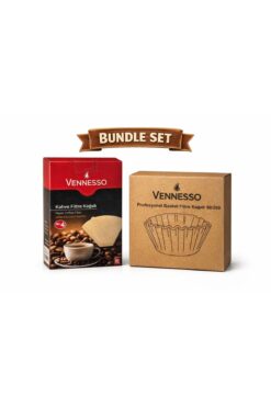 VENNESSO BASKET TİPİ KAHVE FİLTRE KAĞIDI 90/250 250'Lİ+ NO:4 KAHVE FİLTRE KAĞIDI 80'Lİ