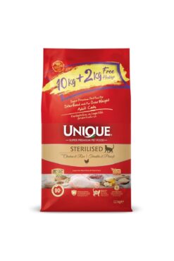 Unique UNİQUE TAVUKLU 10+2 KG KISIRLAŞTIRILMIŞ KEDİ MAMASI