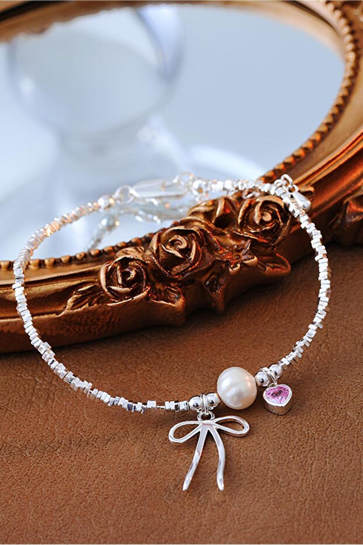 The Collection Fiyonk Kurdele Pembe Kalp Pinterest Princess Bileklik ve Yassı Fiyonk Coquette Ribbon Bileklik - Görsel 2