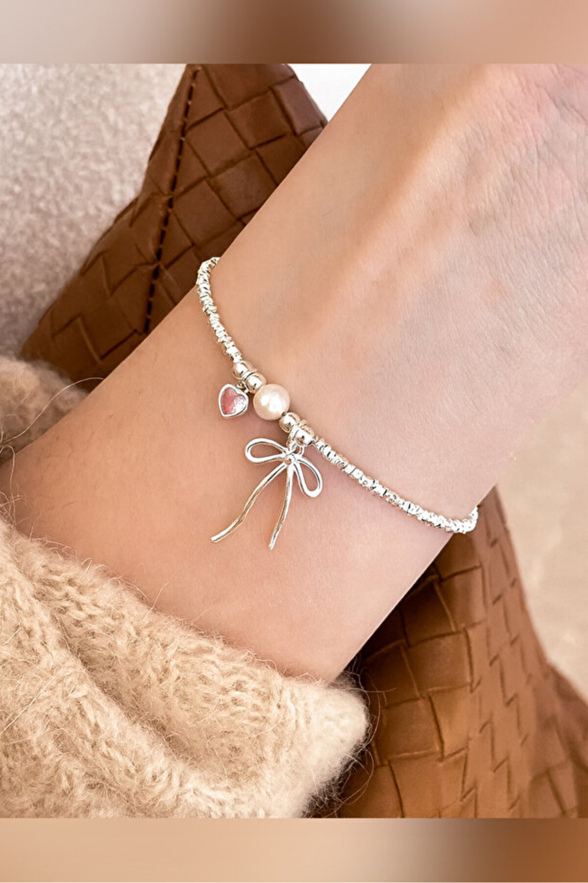 The Collection Fiyonk Kurdele Pembe Kalp Pinterest Princess Bileklik ve Yassı Fiyonk Coquette Ribbon Bileklik - Görsel 3