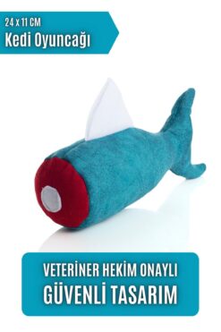 pawdaz Matatabi - Fısh (24x11cm) Bol Sesli, Bol Kokulu Kedi Oyuncağı