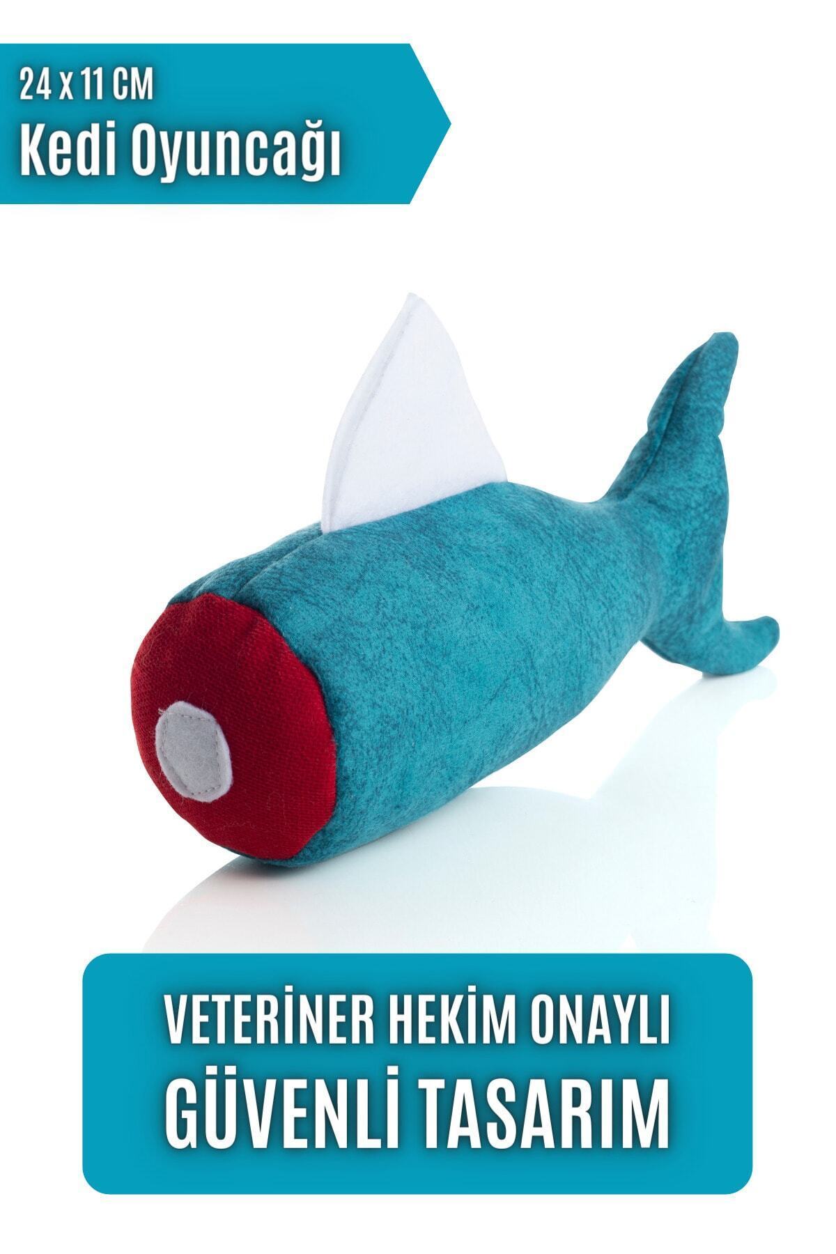 pawdaz Matatabi - Fısh (24x11cm) Bol Sesli, Bol Kokulu Kedi Oyuncağı