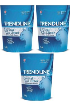 Trendline Silika Crystal Cat Litter Kedi Kumu 3,6 Litre X 3 Adet