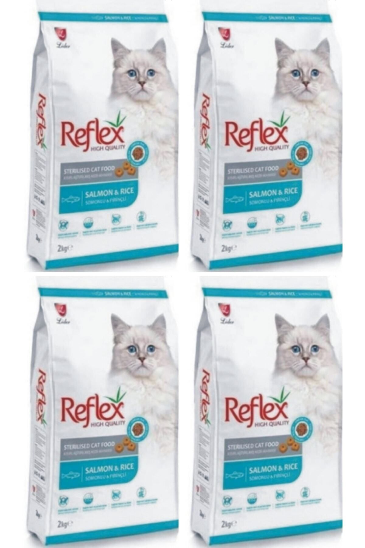 Reflex Sterilised Somonlu Prinçli Kısır Kedi Maması 4x2 kg