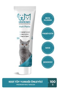 muvicado Kedi Tüy Yumağı Önleyici Malt Kedi Tüyü Döküm Dökülmesi Önleyici Engelleyici Kedi Maltı Macunu 100