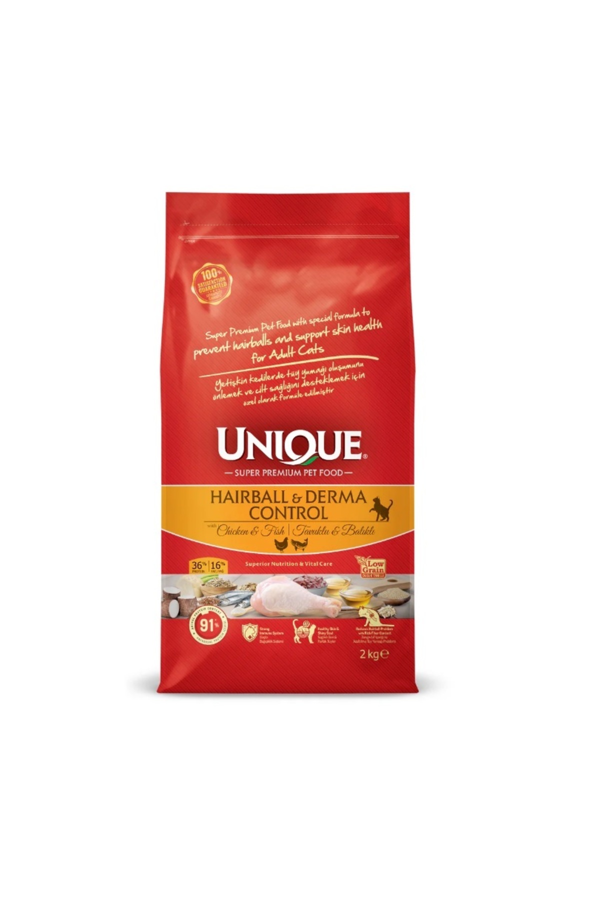 Unique Derma & Hairball Control 1,5 kg