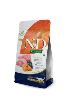 N&D Tahılsız Balkabaklı Kuzulu Kısırlaştırılmış Kedi Maması 5 KG