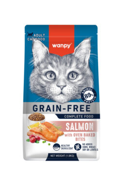 Wanpy Somonlu Tahılsız Yetişkin Kedi Maması 1.5 Kg
