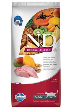 N&D Nd tropical selection adult kedi 10kg tavuk etli tropikal meyveli yetişkin kedi maması