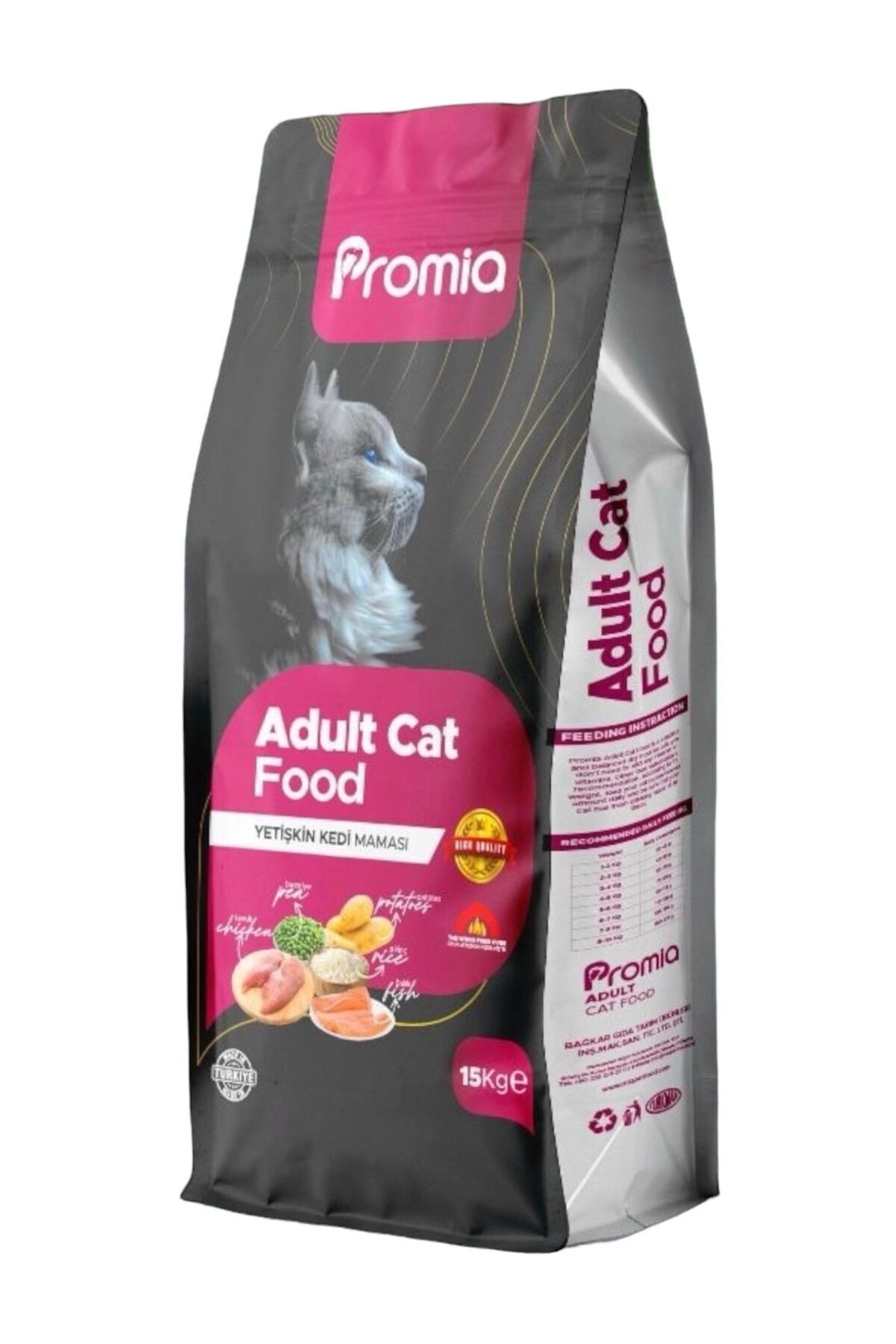 PROMİA Bağkar Mia Kısırlaştırılmış Yetişkin Kedi Maması & Adult Cat 15kg