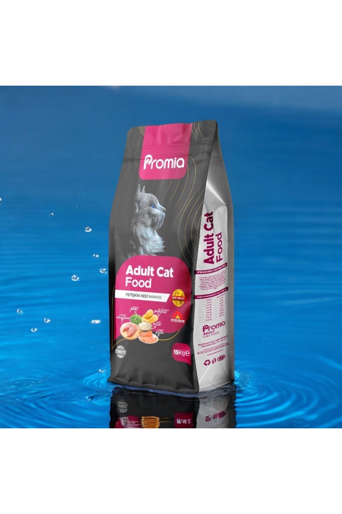 PROMİA Bağkar Mia Kısırlaştırılmış Yetişkin Kedi Maması & Adult Cat 15kg - Görsel 2