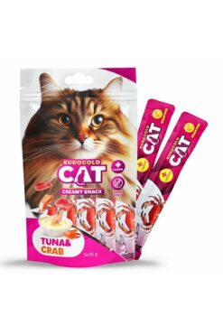 EuroGold Ton Balığı Ve Yengeçli Sıvı Kedi Ödülü 15gr 5li