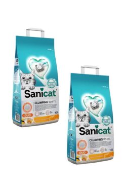 Genel Markalar Duo White Vanilya Mandalin Kokulu Topaklanan Kedi Kumu 10 Lt (2 Adet)