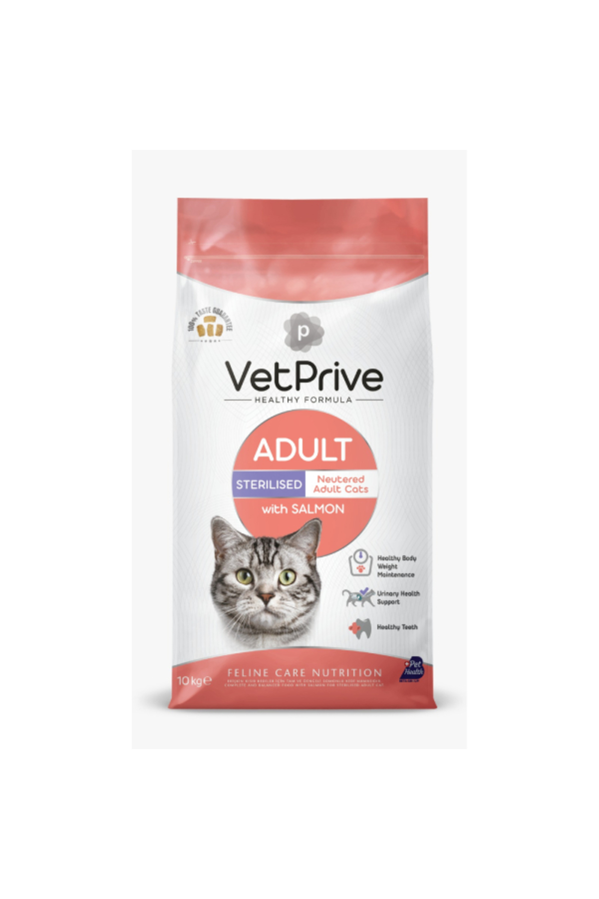 VetPrive Vet Prive Sterilised Somonlu Yetişkin Kısırlaştırılmış Kedi Maması 10 Kg