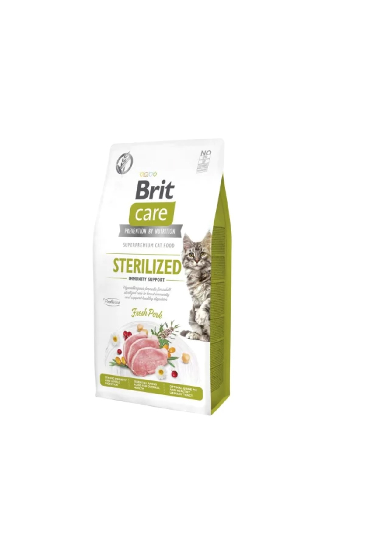 Brit Care Sterilized Immunity Support Tahılsız Domuz Etli Kısırlaştırılmış Yetişkin Kedi Maması 7 Kg