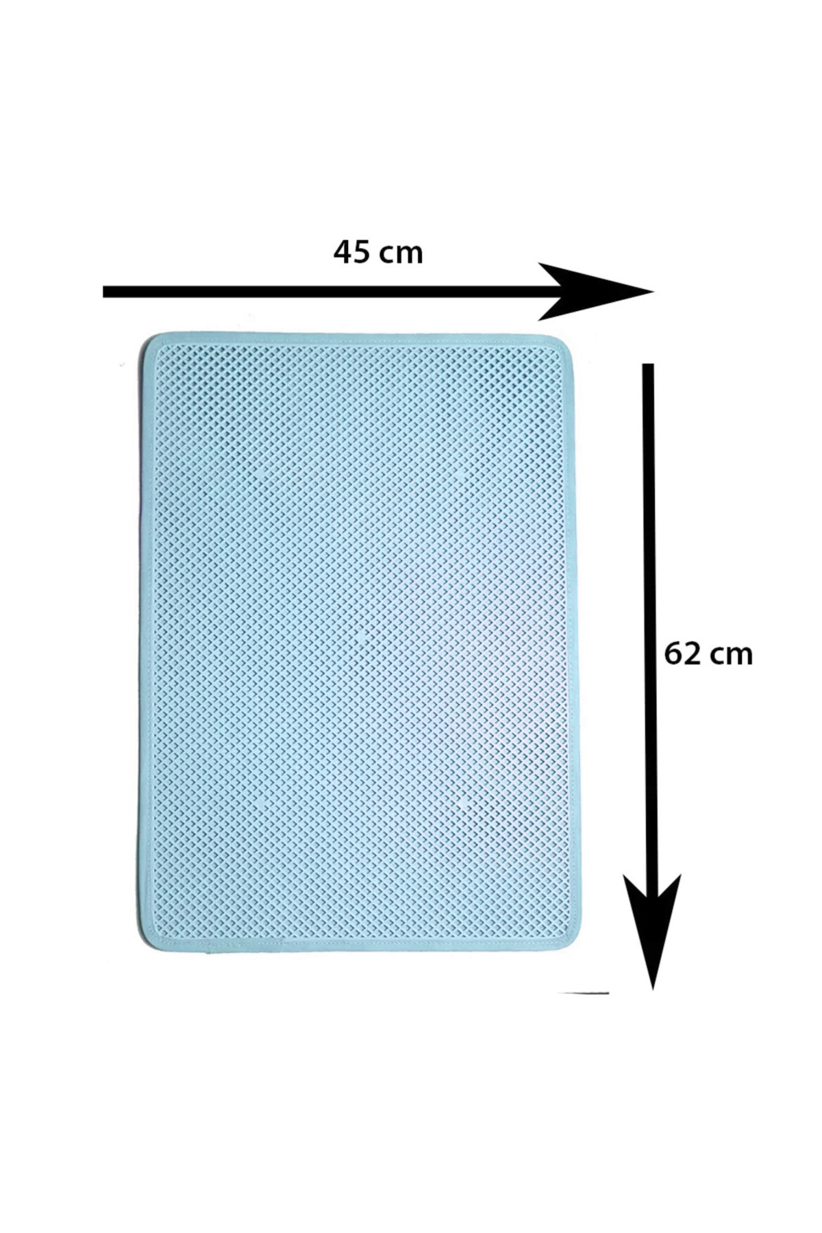 Petozi Kapalı Büyük Boy Kedi Tuvaleti XXL 52x66x46cm Elekli Paspas Hediyeli - Görsel 2