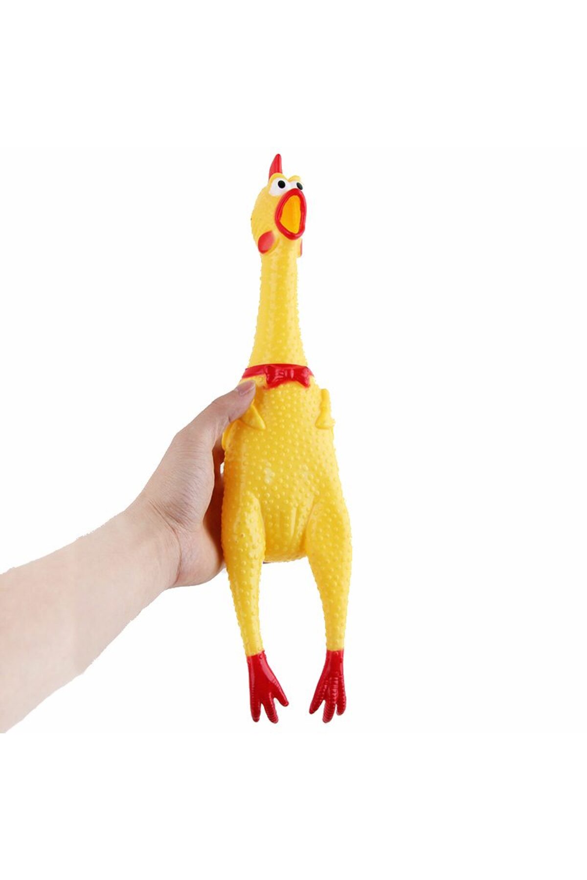 OZCMAX Köpekler İçin Düdüklü Horozz - Ses Çıkaran Tavuk Kedi Köpek Oyuncağıı 16 cm (Nag) - Görsel 3