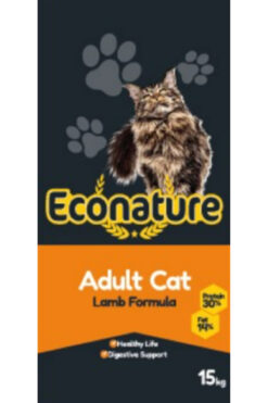Econature Plus Yetişkin Kuzulu Kuru Kedi Maması 15 Kg