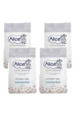 Alice Aktif Karbonlu Super Premium Topaklaşan Kedi Kumu 4x10 Lt (40 Litre)