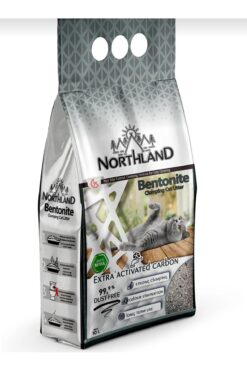 NORTHLAND aktif karbonlu bentonit super topaklanan kedi kumu 10 L
