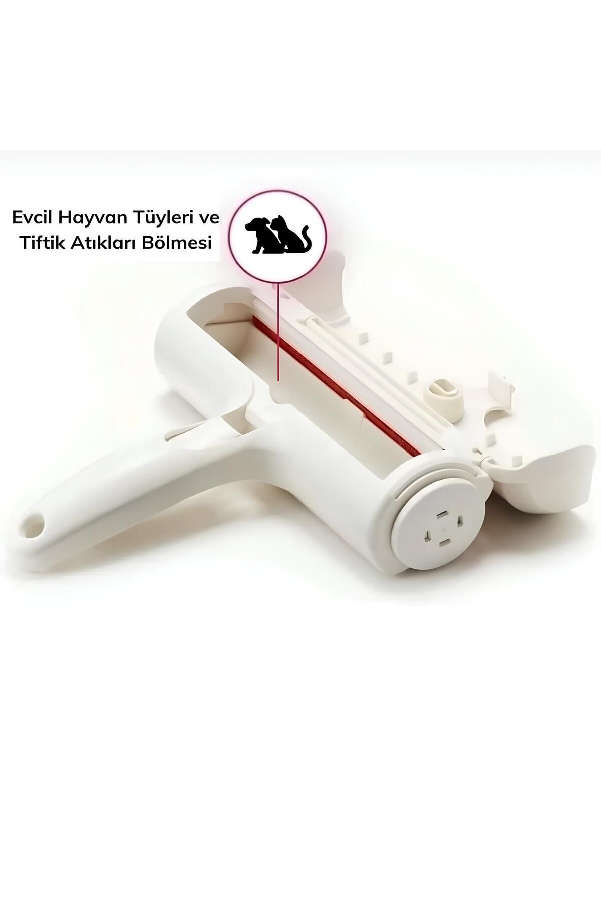 Genel Markalar Tüy Toz Kıl Toplayıcı Hazneli Gırgır - Görsel 3