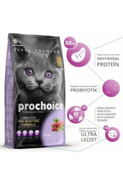 ProChoice Pro Choice Pro 38 Kuzu Etli Pirinçli Yavru Kedi Maması 2 Kg