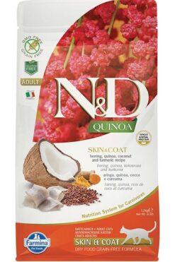 N&D Nd Quınoa Tahılsız Skın Coat Ringa Balıklı 1,5 Kg Kedi Kuru Maması