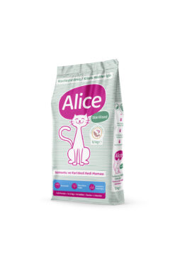 Alice Light&sterilised Somonlu Karidesli Kısırlaştırılmış Super Premium Kedi Maması 12 Kg