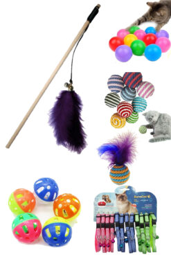 YİĞİTLERAVM Ip Sarma Top , Tüylü Top , Çıngıraklı Top ,renkli Top , Olta Ve Tasma Seti