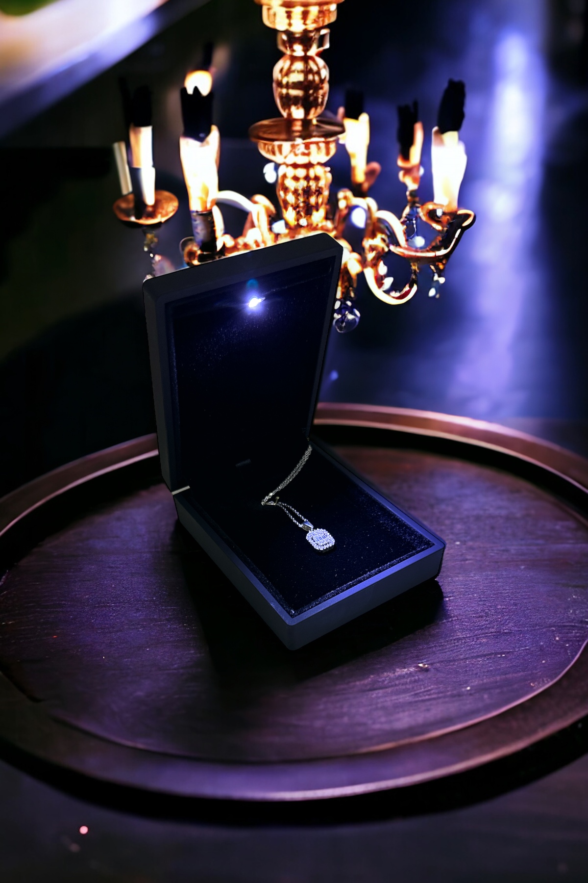 ADA LİFE GÜMÜŞ (IŞIKLI KUTULU) 925 Ayar Gümüş Rodyum Kaplama Baget Kolye