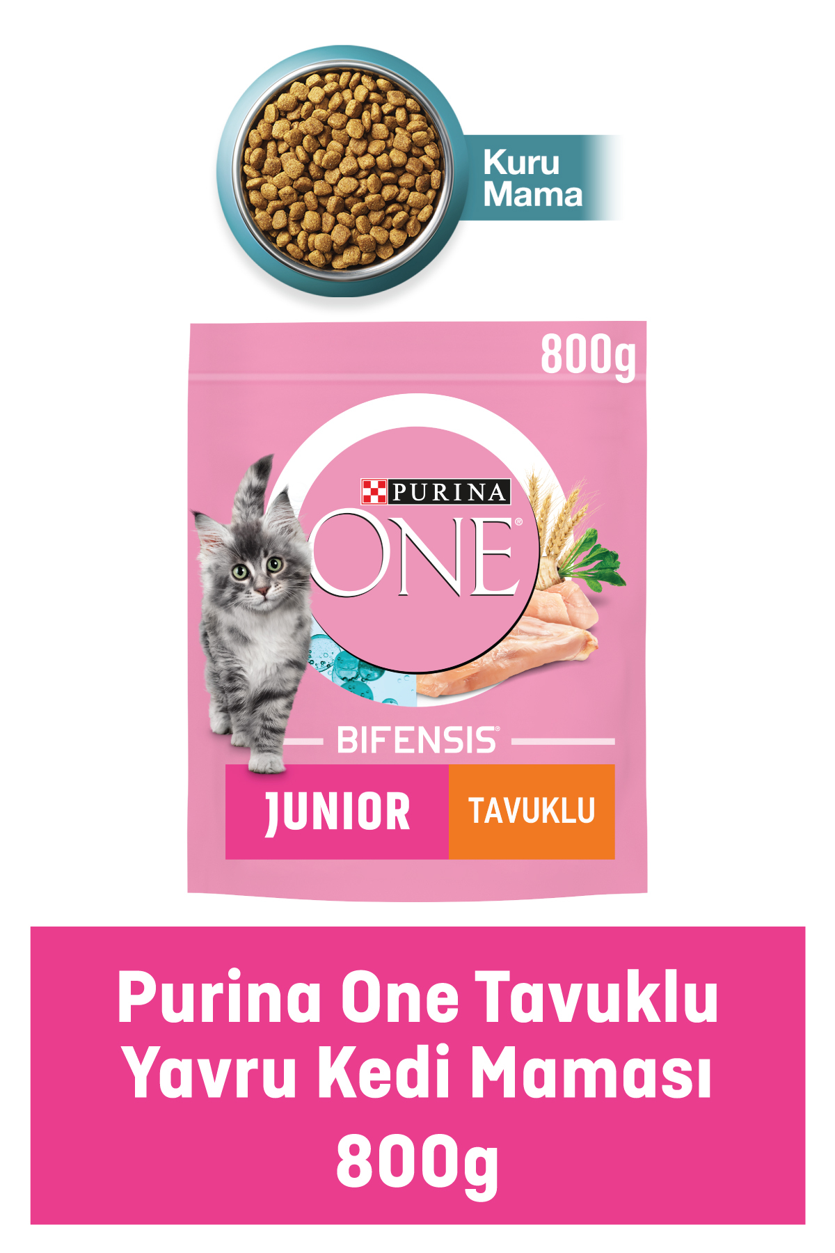 Purina One One Junior Tavuklu Yavru Kedi Maması 800 Gr