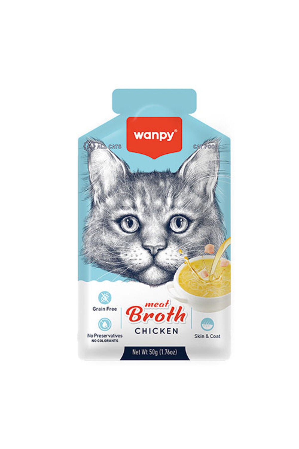 Wanpy Tavuk Etli Tahılsız Kedi Çorbası 50 Gr