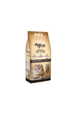 My Cat Mycat Aktif Karbonlu Topaklaşan Bentonit Kedi Kumu 10lt (KALIN TANELİ)
