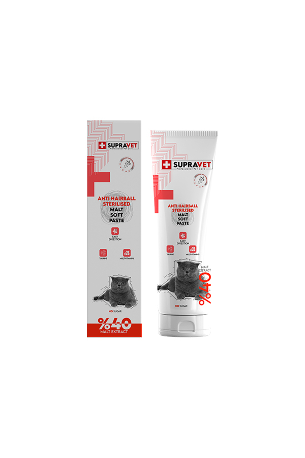 Supravet Sterilised Hairball Kısırlaştırılmış Kedi Macunu 100 Gr