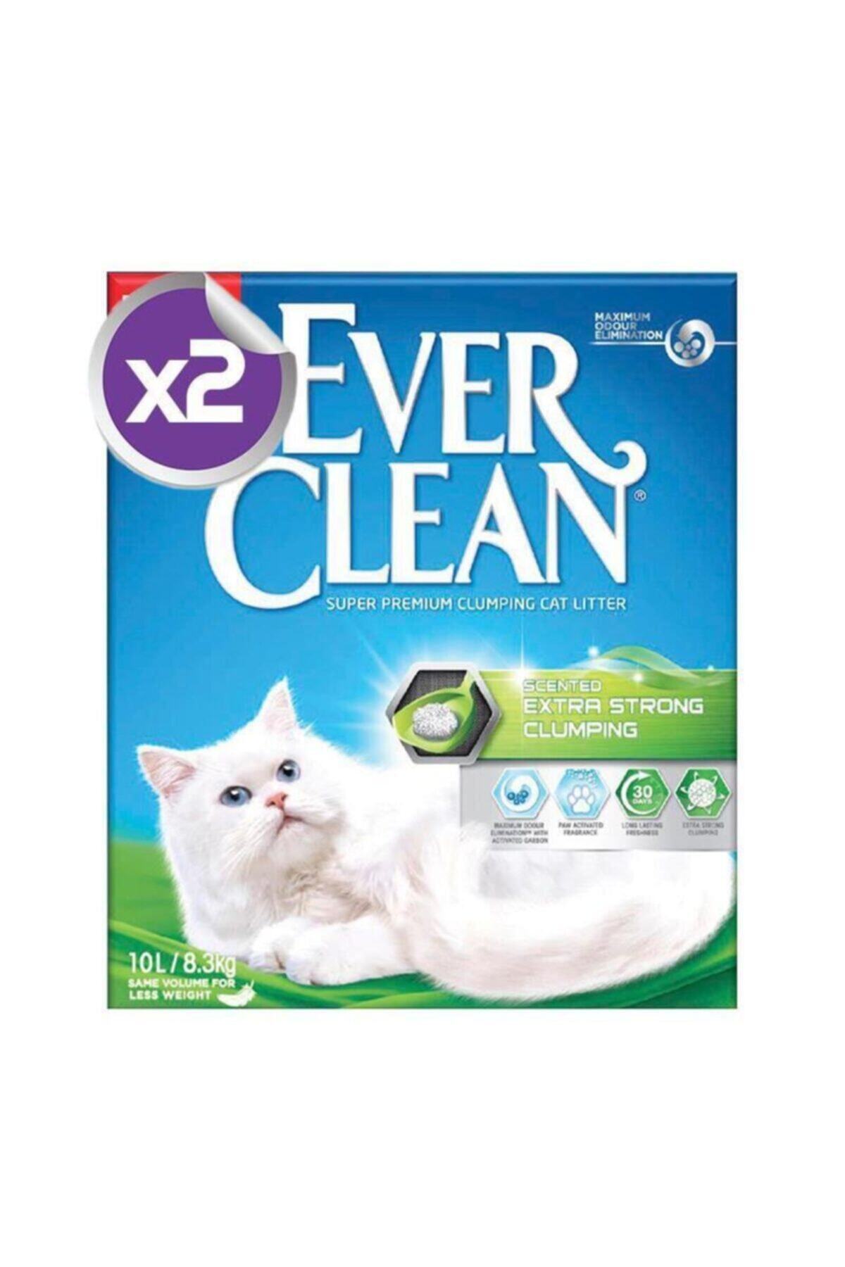 Ever Clean Extra Strong Scented Kokulu Kedi Kumu 10 Lt X 2 Adet