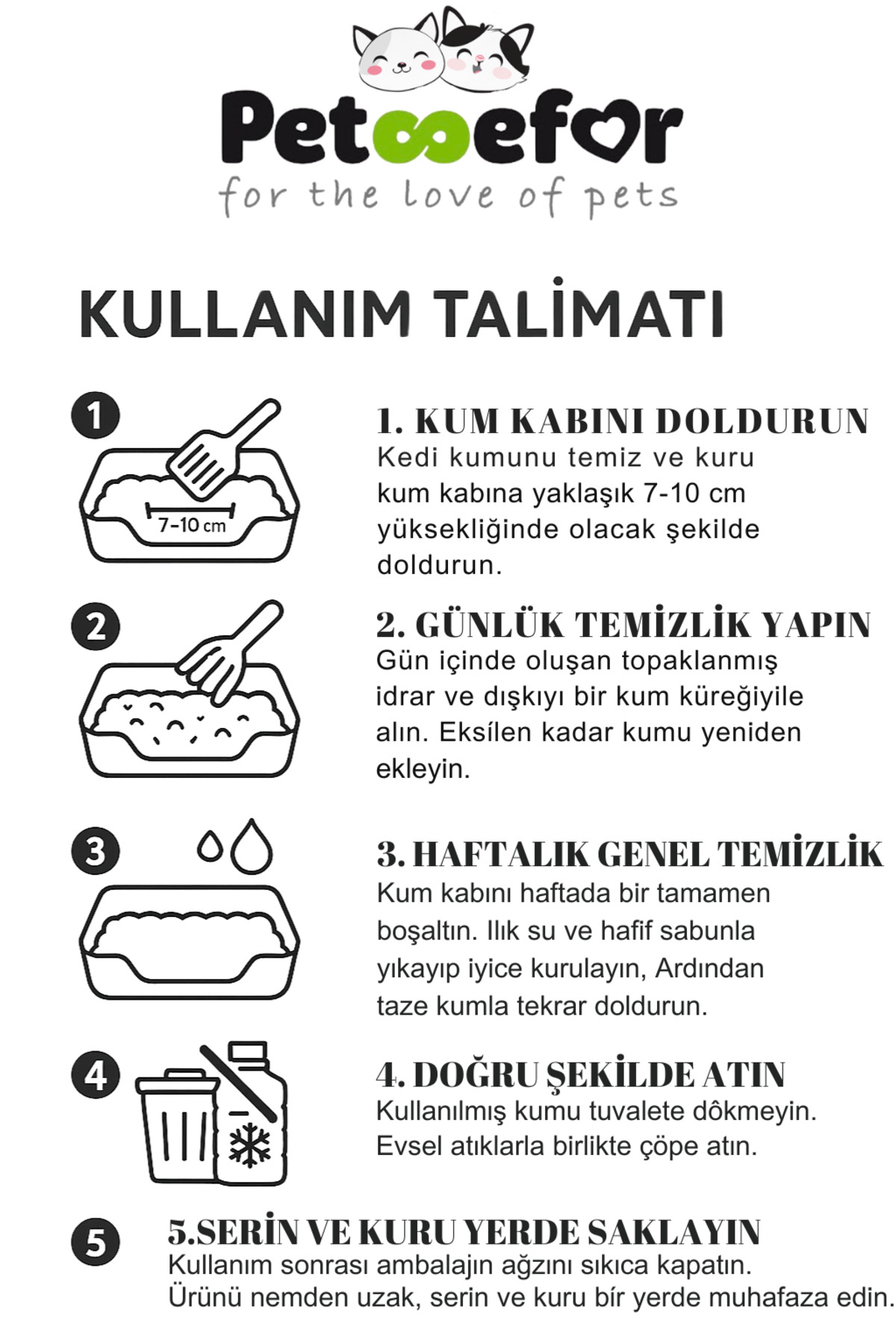 Petefor 20 LT Bebek Pudralı Kedi Kumu - Görsel 3