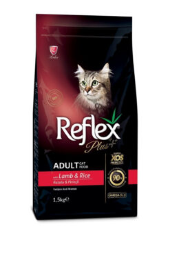 Premium Refleks Plus Kuzu Etli Yetişkin Kedi Maması 1.5 Kg