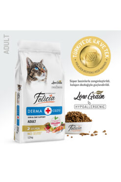 Felicia Kolajen Destekli Hipoalerjenik Somonlu Yetişkin Kedi Maması 12KG