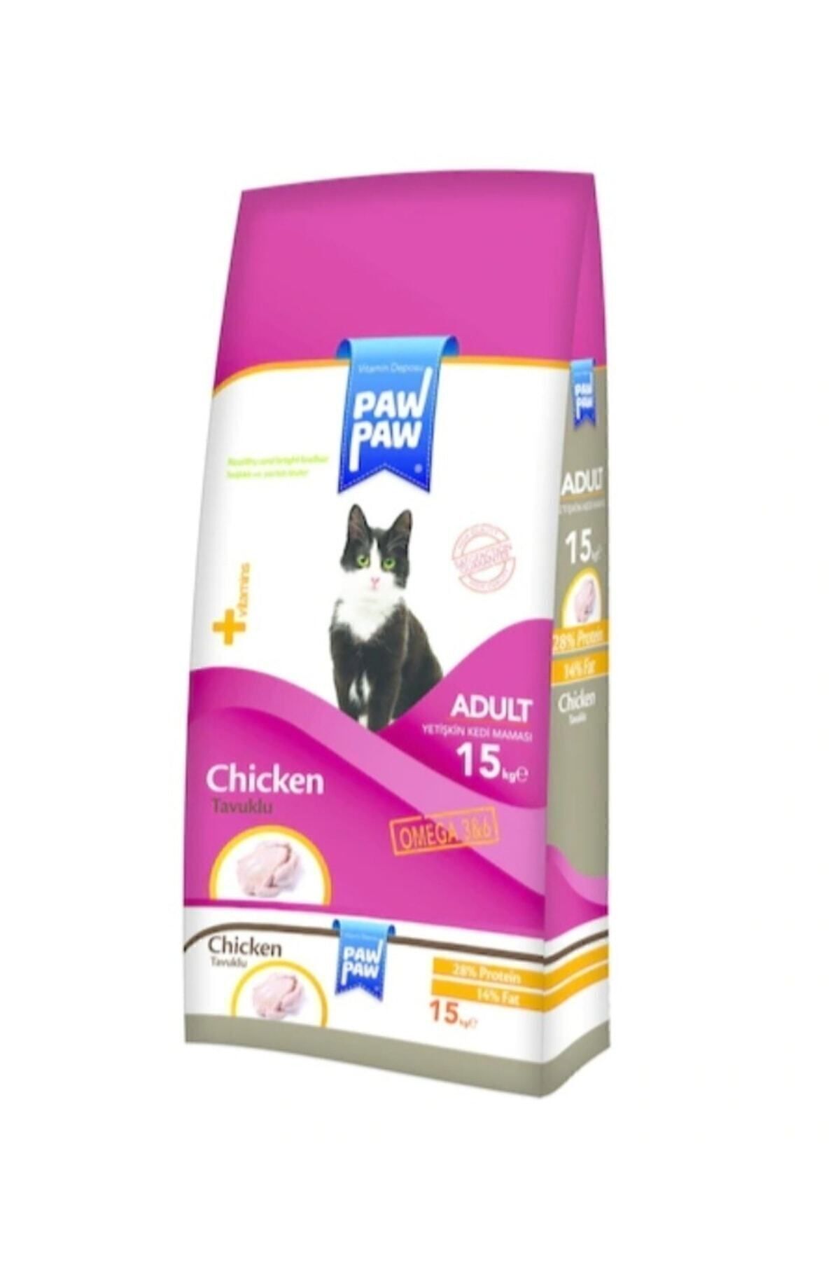 Paw Paw Tavuk Etli Yetişkin Kedi Maması 15 Kg - Görsel 2