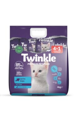 Twinkle Twinkle Balıklı Yavru Kedi Maması 4 Kg. (4 in 1)