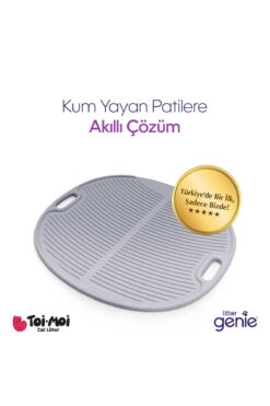 Litter Genie Kolay Temizlenen, Taneleri Tutan Kedi Kumu Paspası, Kabartmalı Ve Kaymaz Mat