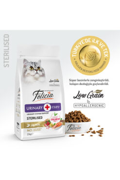Felicia Somonlu Sterilised Kısırlaştırılmış Hypoallergenic Az Tahıllı Kedi Maması 2 Kg