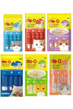 me-o Meo Creamy Treats Sıvı Kedi Ödül Maması 6lı Set Karma 6adet 4x15gr Toplam 360gr