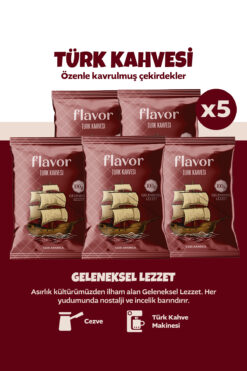 Flavor Drink Türk Kahvesi Flavor Geleneksel Lezzet 100g 5'li Paket