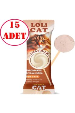 EuroGold Loli Cat FD Kedi Ödülü Keçi Sütlü 1,5 Gr LoliPop 15 AD