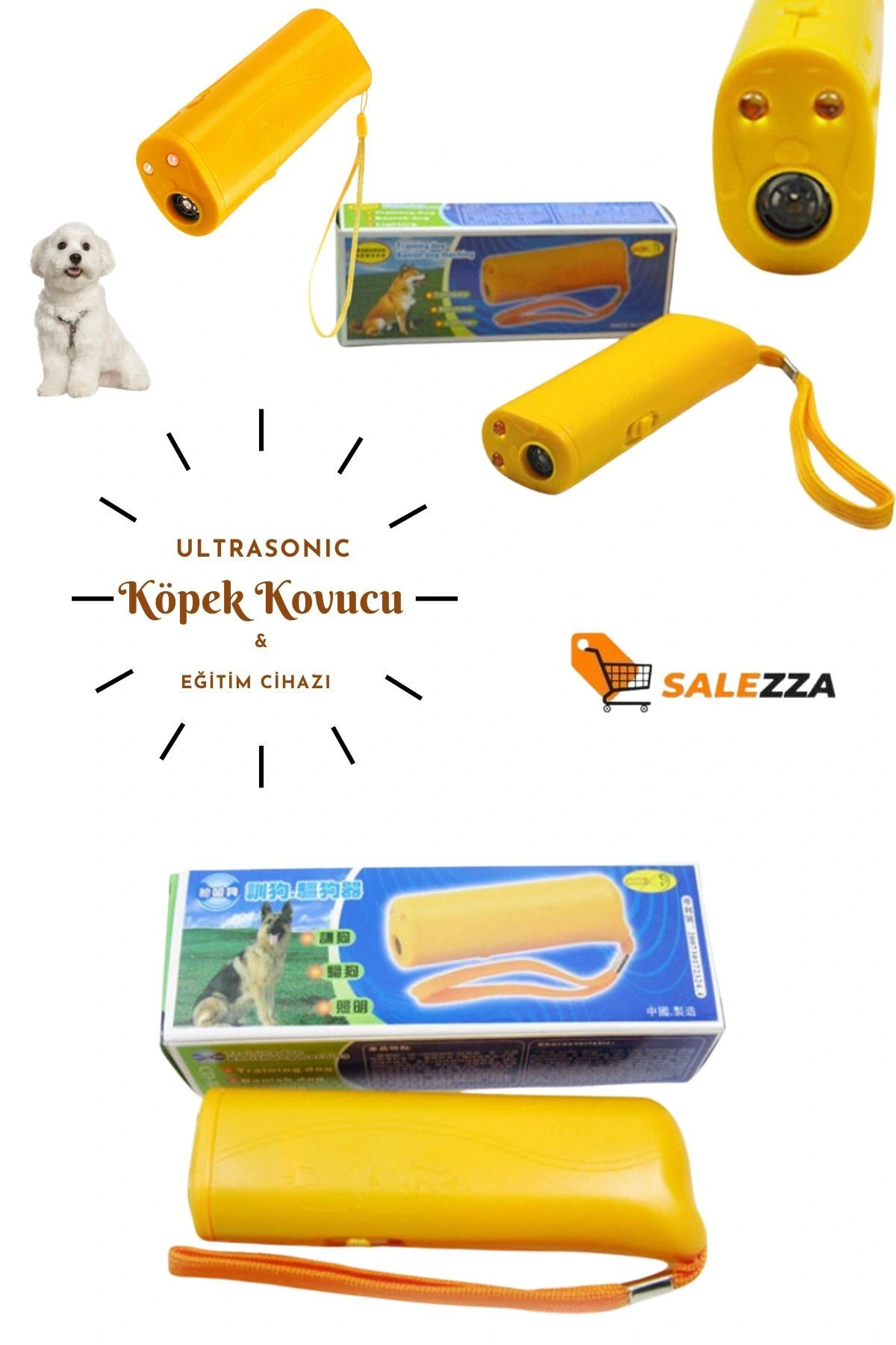 Genel Markalar Köpek Engelleyici-Ultrasonik Kedi Köpek Uzaklaştırma Ses Cihazı Ultrasonik Köpek Eğitim Cihazı - Görsel 2