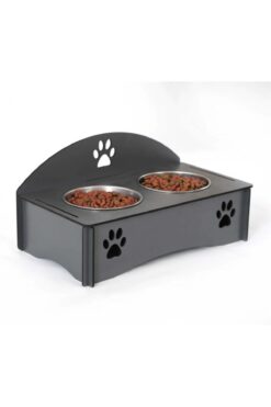 Genel Markalar Kedi Mama Kabı Füme Yeni Kedi Mama ve Su Kabı Kedi Yemek Kabı