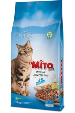 Mito La Mix Adult Cat 15 Kg Tavuklu Ve Balıklı Renkli Taneli Yetişkin Kedi Maması