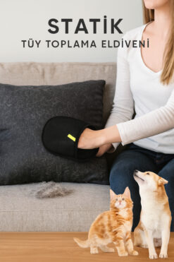 ego home Kedi Köpek Tüy Toplayıcı Yıkanabilir Statik Eldiven Koltuk Halı Elbise Tüy Temizleme Aparatı