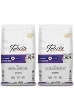 Felicia 2 Adet Adult Cat Light & Sterilised Somonlu Kısır Yetişkin Kedi Maması 2 kg x 2 = 4 kg
